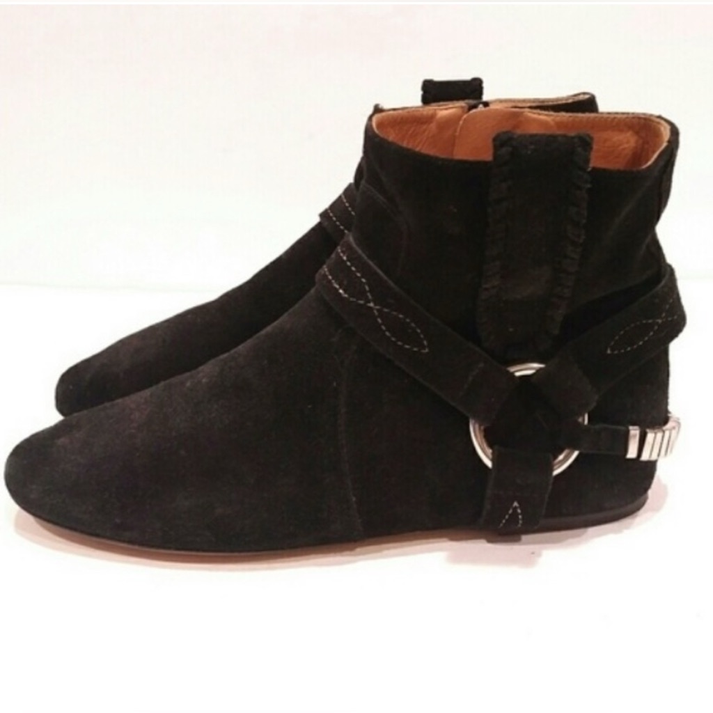 Isabel Marant Etoile Black Suede Ralf Boot 36